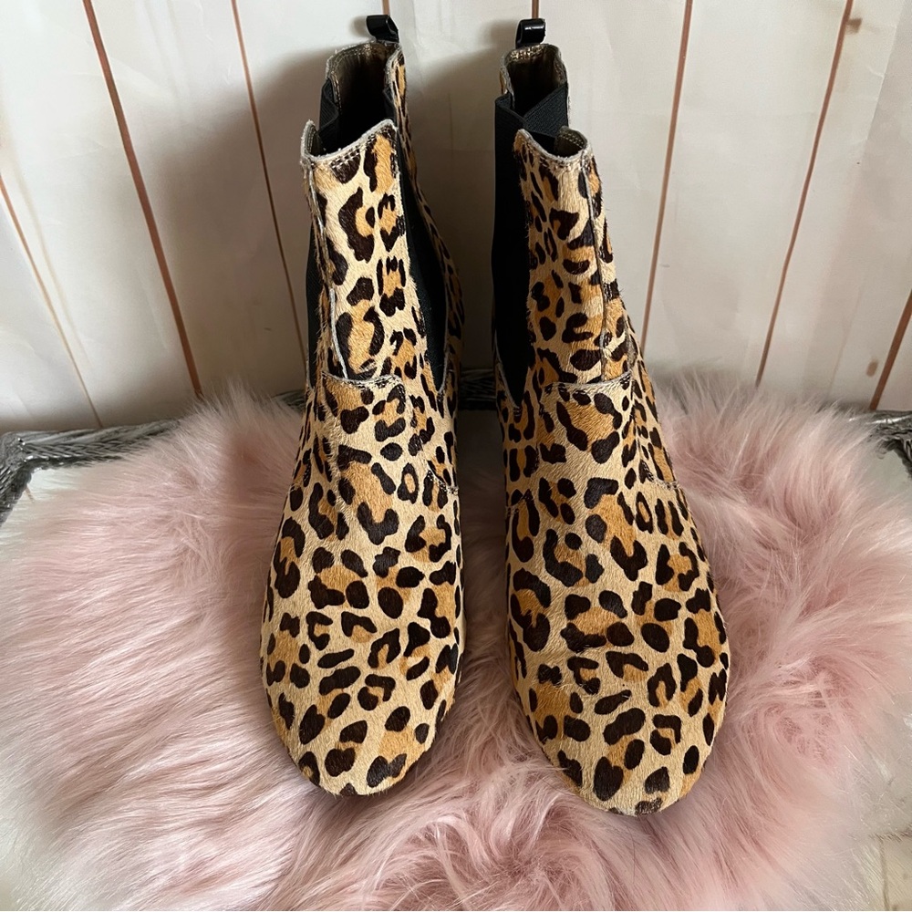 Leopard Print Ankle Boots
